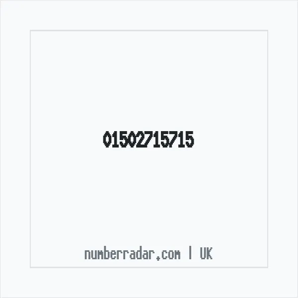 Reverse number check for +44 1502 715715 — who called me?