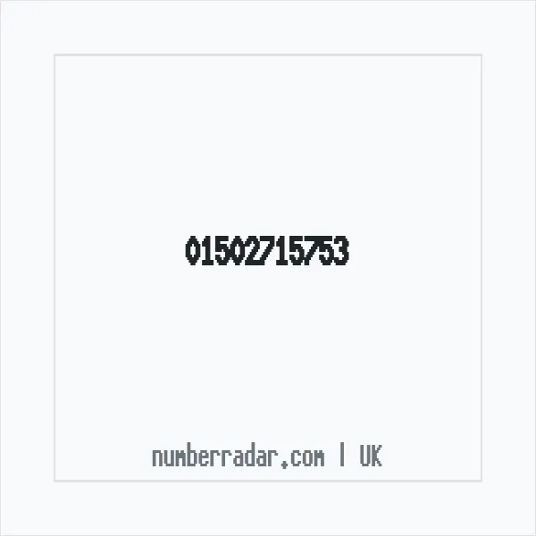 Reverse number check for +44 1502 715753 — who called me?