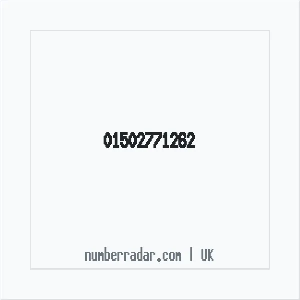 Reverse number check for +44 1502 771262 — who called me?