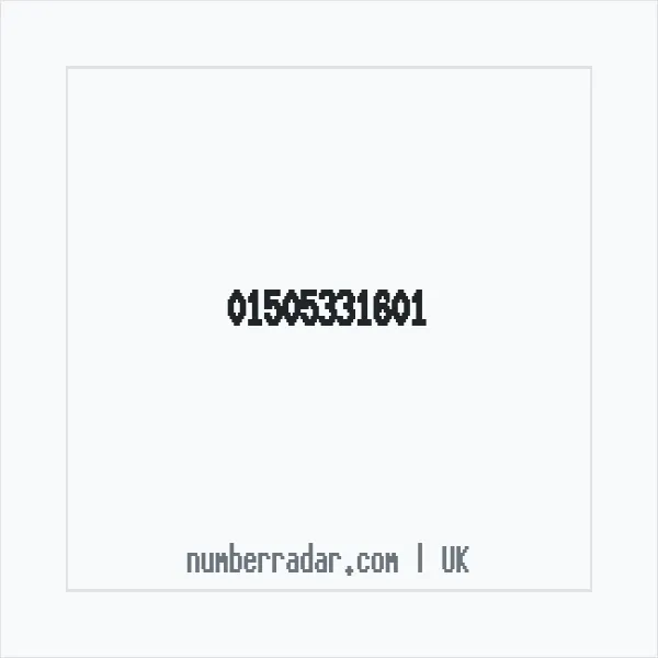 Reverse number check for +44 1505 331601 — who called me?