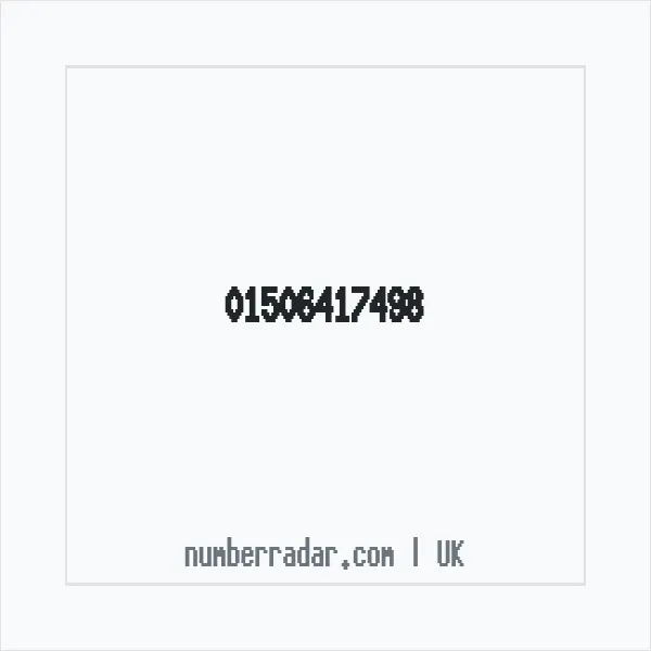 Reverse number check for +44 1506 417498 — who called me?