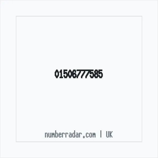 Reverse number check for +44 1506 777585 — who called me?