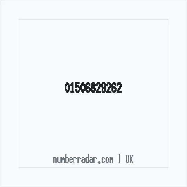 Reverse number check for +44 1506 829262 — who called me?