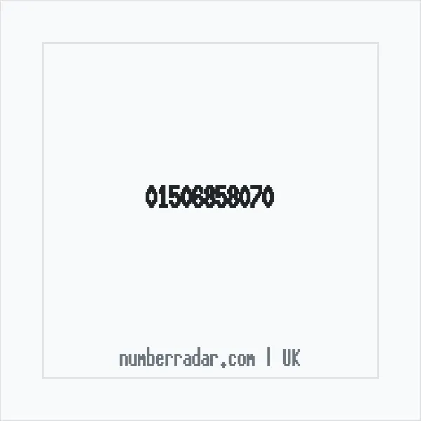 Reverse number check for +44 1506 858070 — who called me?