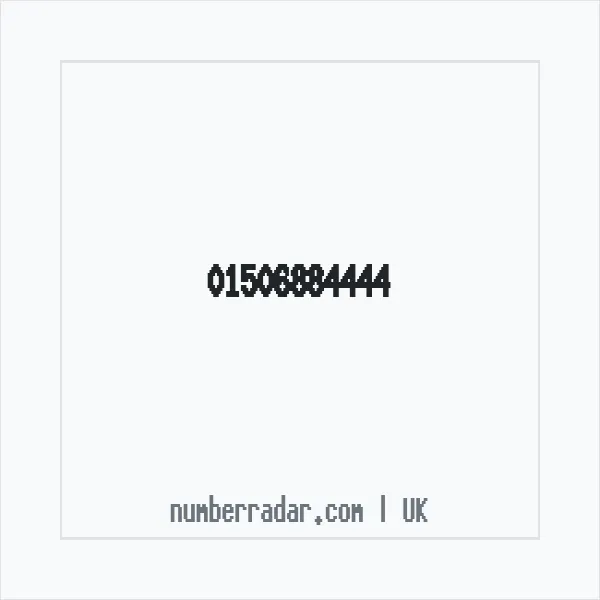 Reverse number check for +44 1506 884444 — who called me?