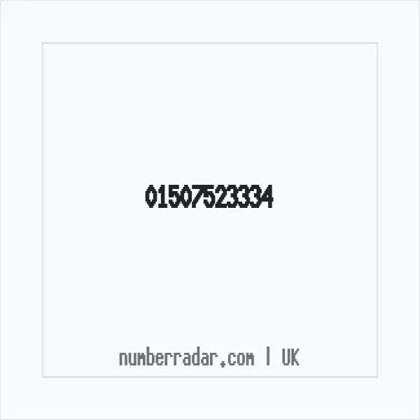 Reverse number check for +44 1507 523334 — who called me?