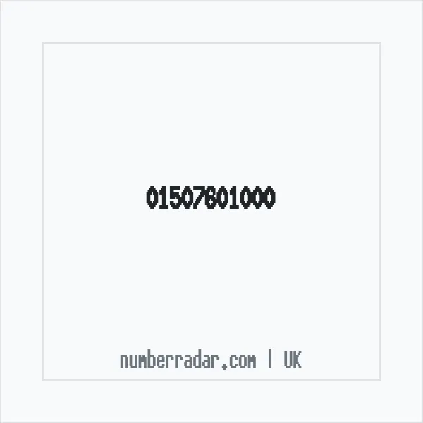 Reverse number check for +44 1507 601000 — who called me?