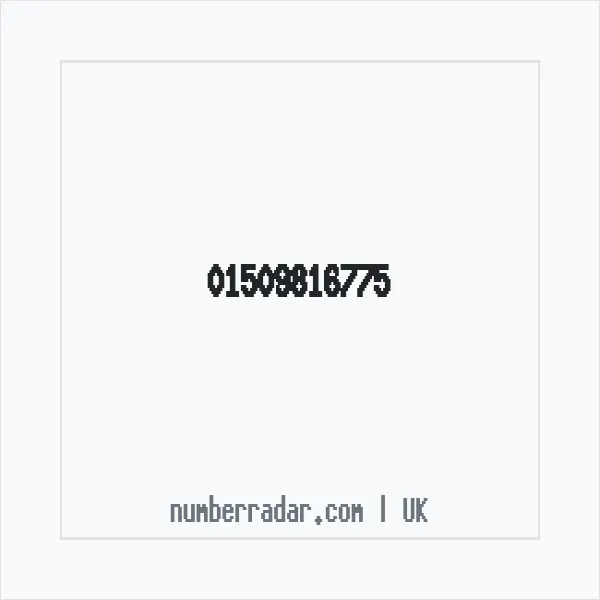 Reverse number check for +44 1509 816775 — who called me?