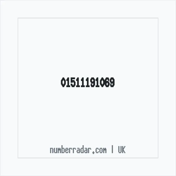 Reverse number check for +44 151 119 1069 — who called me?