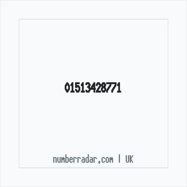 Reverse number check for +44 151 342 8771 — who called me?