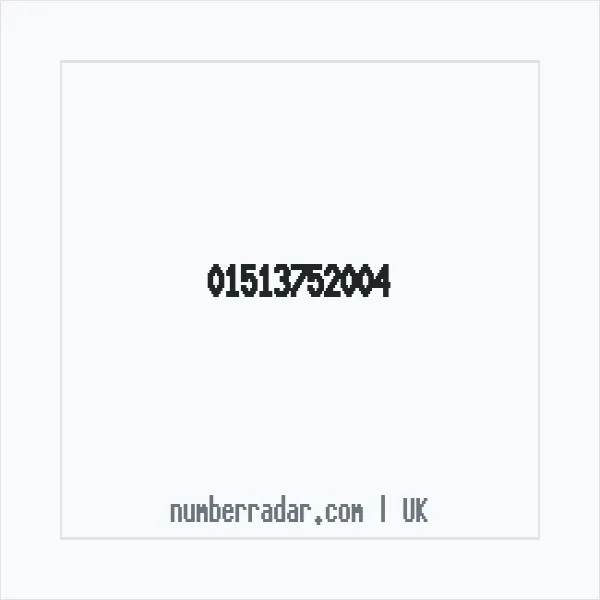 Reverse number check for +44 151 375 2004 — who called me?