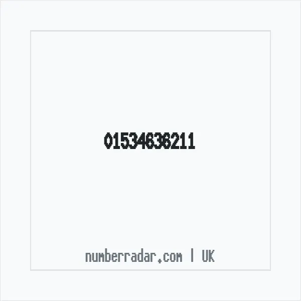 Reverse number check for +44 1534 636211 — who called me?