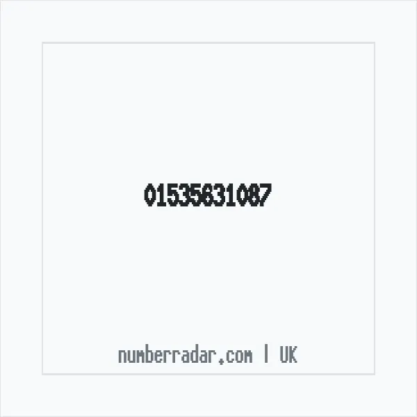 Reverse number check for +44 1535 631087 — who called me?