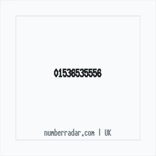 Reverse number check for +44 1536 535556 — who called me?
