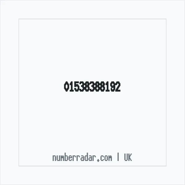 Reverse number check for +44 1538 388192 — who called me?