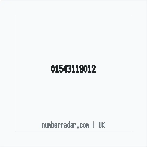 Reverse number check for +44 1543 119012 — who called me?