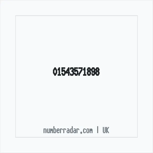 Reverse number check for +44 1543 571898 — who called me?