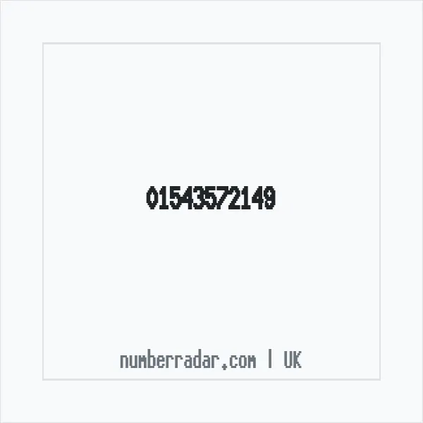 Reverse number check for +44 1543 572149 — who called me?