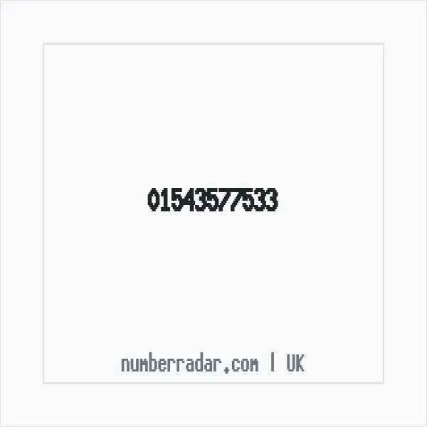 Reverse number check for +44 1543 577533 — who called me?