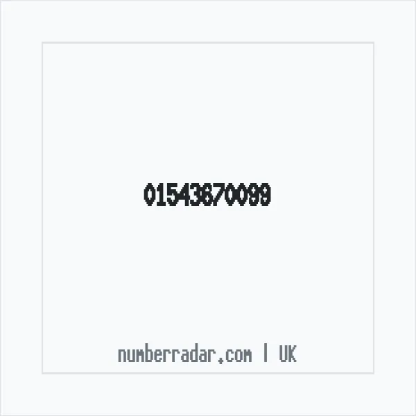 Reverse number check for +44 1543 670099 — who called me?