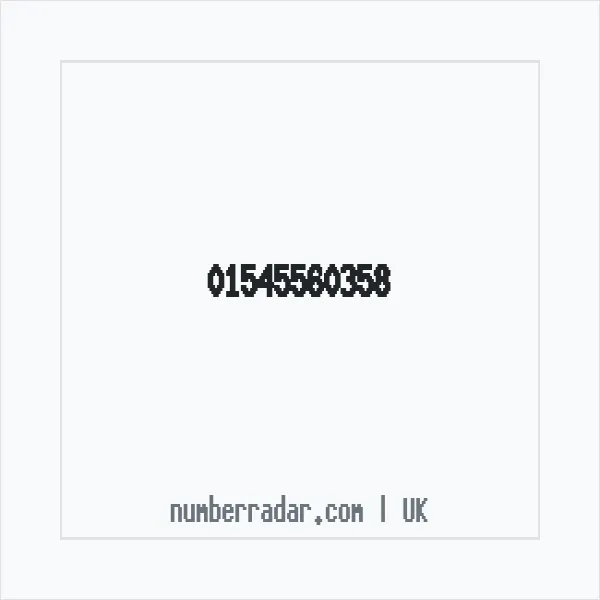 Reverse number check for +44 1545 560358 — who called me?