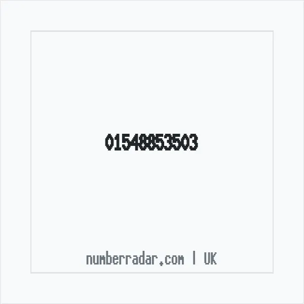 Reverse number check for +44 1548 853503 — who called me?