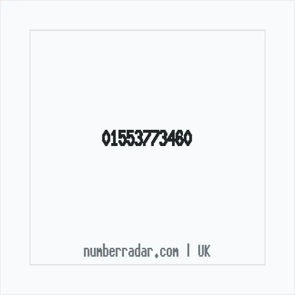 Reverse number check for +44 1553 773460 — who called me?