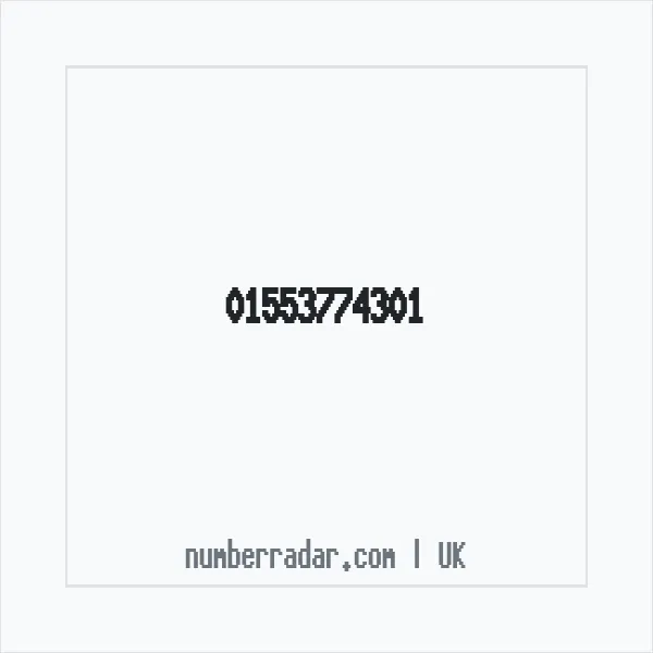 Reverse number check for +44 1553 774301 — who called me?