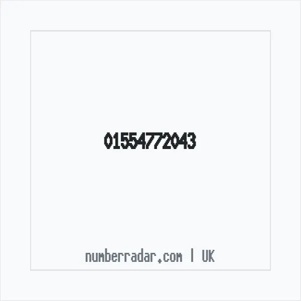 Reverse number check for +44 1554 772043 — who called me?