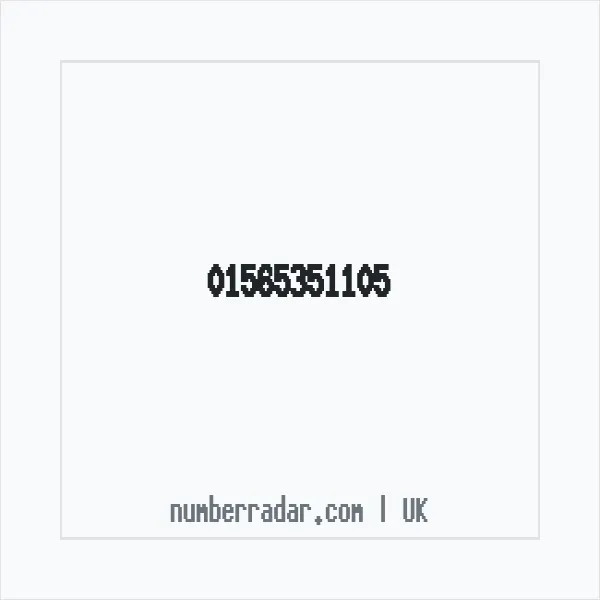 Reverse number check for +44 1565 351105 — who called me?