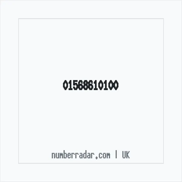 Reverse number check for +44 1568 610100 — who called me?