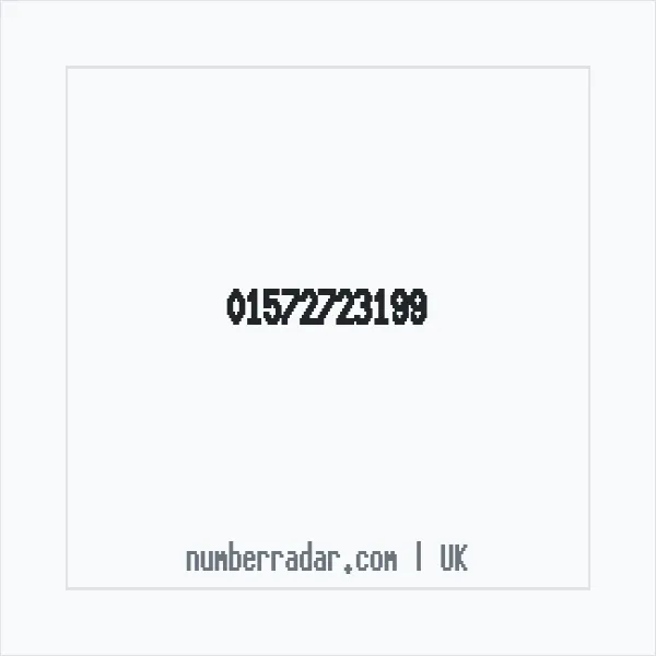 Reverse number check for +44 1572 723199 — who called me?
