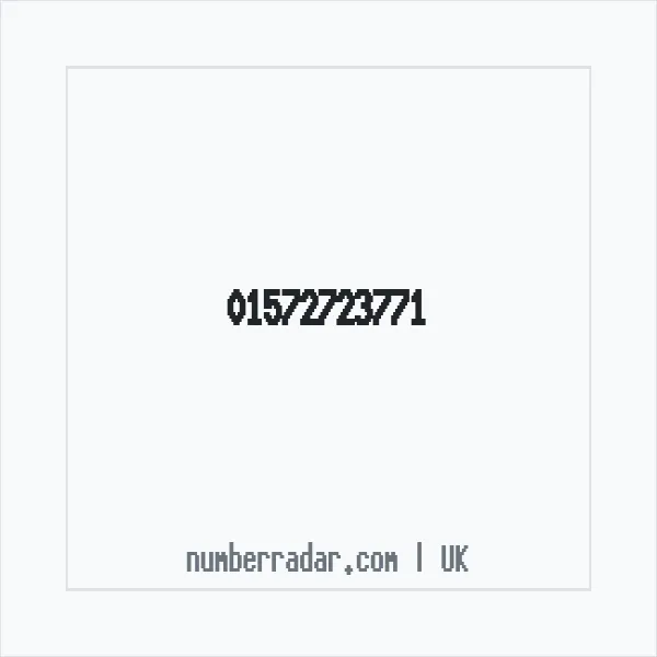 Reverse number check for +44 1572 723771 — who called me?