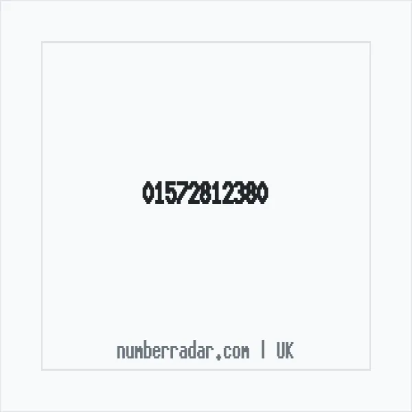 Reverse number check for +44 1572 812380 — who called me?