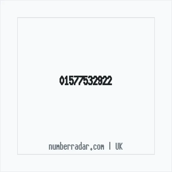 Reverse number check for +44 1577 532922 — who called me?
