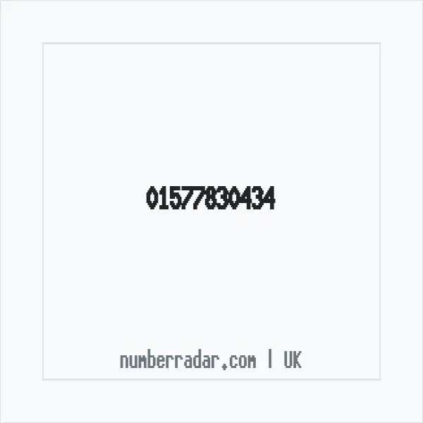 Reverse number check for +44 1577 830434 — who called me?