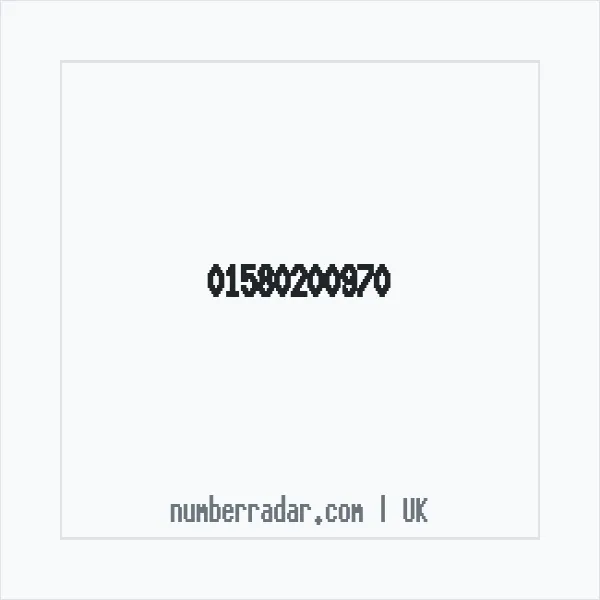 Reverse number check for +44 1580 200970 — who called me?
