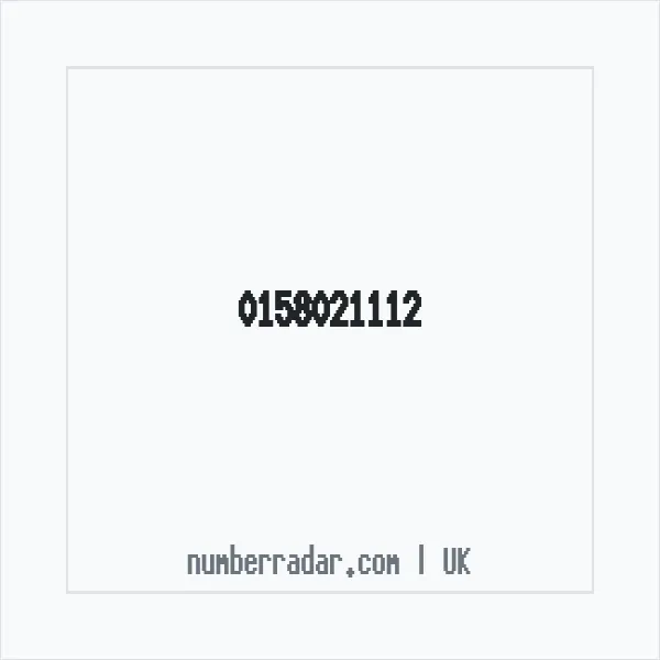 Reverse number check for +44 158021112 — who called me?
