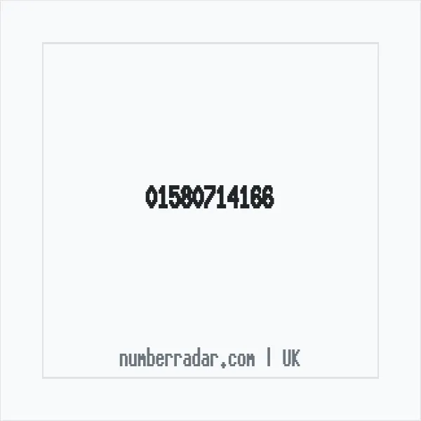 Reverse number check for +44 1580 714166 — who called me?