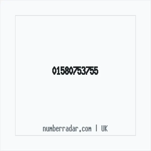 Reverse number check for +44 1580 753755 — who called me?