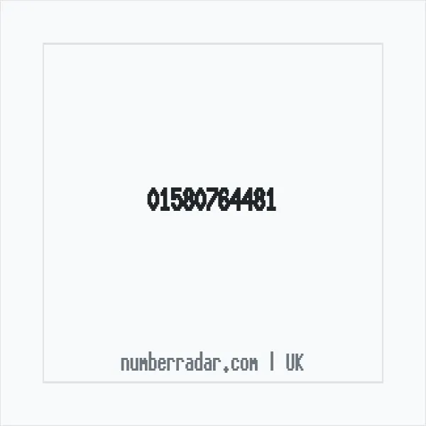 Reverse number check for +44 1580 764481 — who called me?