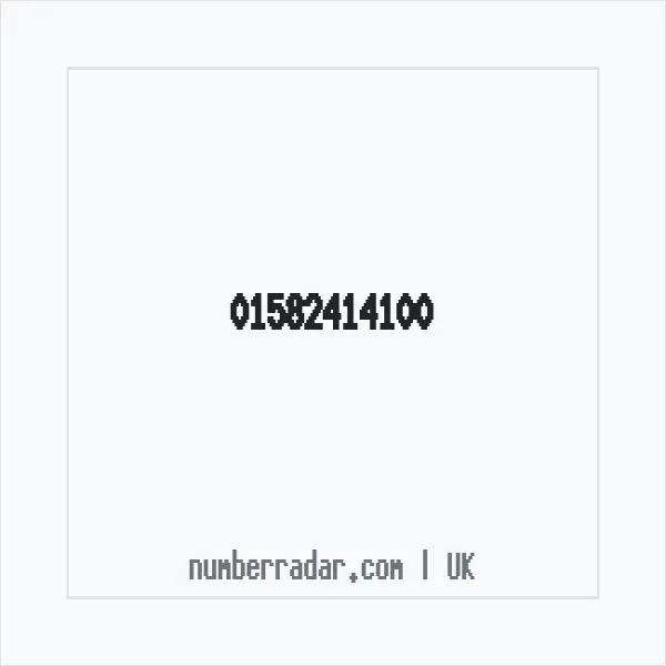 Reverse number check for +44 1582 414100 — who called me?