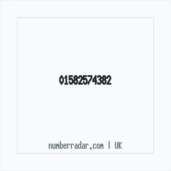Reverse number check for +44 1582 574382 — who called me?