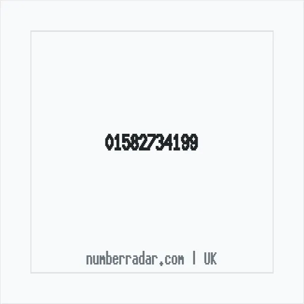 Reverse number check for +44 1582 734199 — who called me?