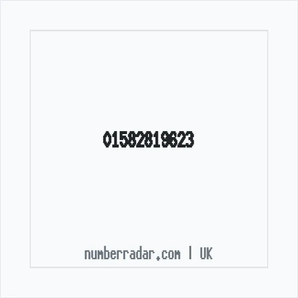 Reverse number check for +44 1582 819623 — who called me?