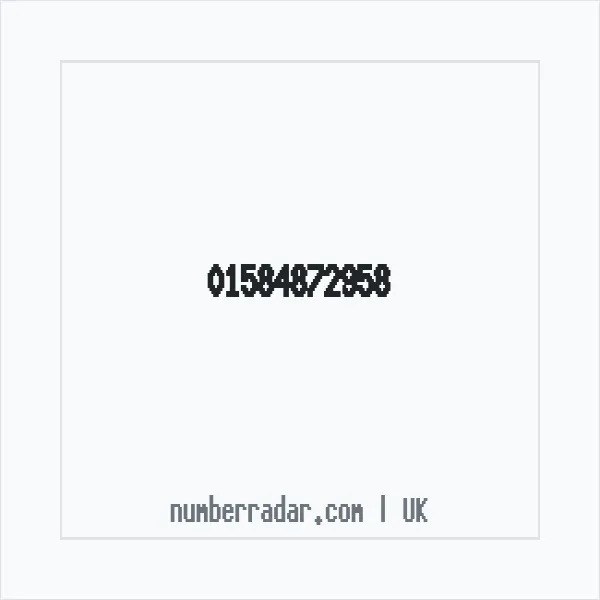Reverse number check for +44 1584 872958 — who called me?