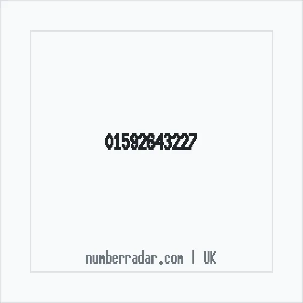 Reverse number check for +44 1592 643227 — who called me?