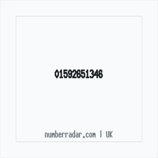 Reverse number check for +44 1592 651346 — who called me?