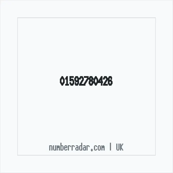 Reverse number check for +44 1592 780426 — who called me?