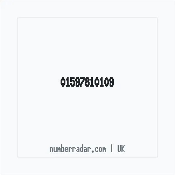 Reverse number check for +44 1597 810109 — who called me?